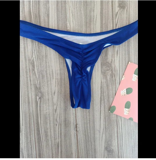 Swimwear Women Briefs Bikini Bottom Side Ties Brazilian Thong Swimsuit Classic Cut Bottoms Biquini Swim Short Ladies Swimsuit