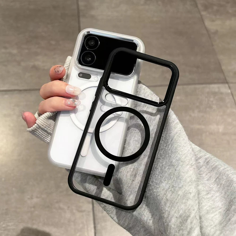 For Xiaomi 17 Pro Max Case HD Transparent Shockproof Magnetic Charging Case TPU PC Cover For Xiaomi Mi 17