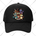 FNAF Baseball Cap Five Nights At Freddys Unisex Sun Hats Cartoon Anime Printed Hat Boys Girls Fashion Caps Birthday Party Gifts