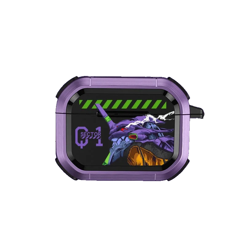 NEON GENESIS EVANGELION EVA-01 TEST TYPE AirPods Pro 1 2 3 4th Gen Earphone Cover Creative High Value Cartoon Earphone Case