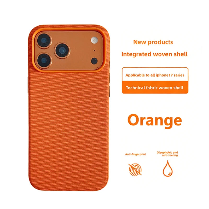 Tech Woven Magnetic Adsorption Phone Case for Iphone 17 Air 16 15 14 13 Pro Max TechWoven for Magsafe Wireless Charge Cover