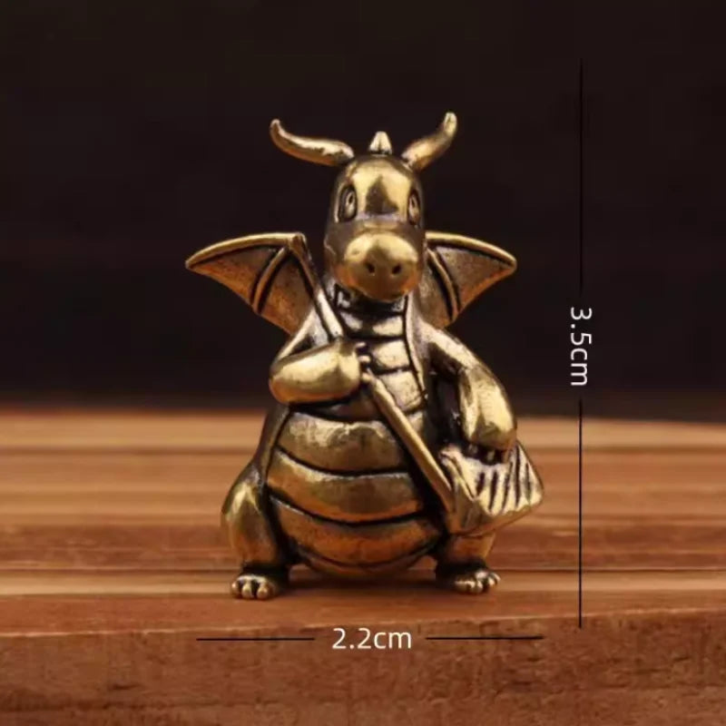 In Stock Anime Small Ornament Brass Creative Ornament Small Ornament Brass Craft Charizard Blastoise Ornament