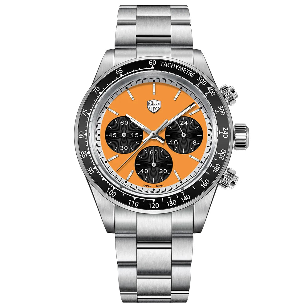 2026new men's watch RollsTimi luxury Quartz VK63 Movt Chronograph men's top AR Sapphire diving limited edition men's watch reloj