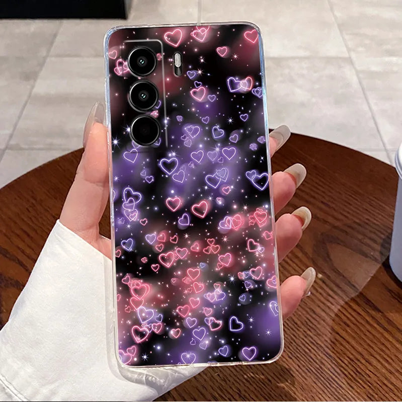 For Itel Power 70 P673L Case Clear Luxury Cute Love Rabbit Funny TPU Soft Silicone Phone Casing For Itel P70 Power70 Back Cover