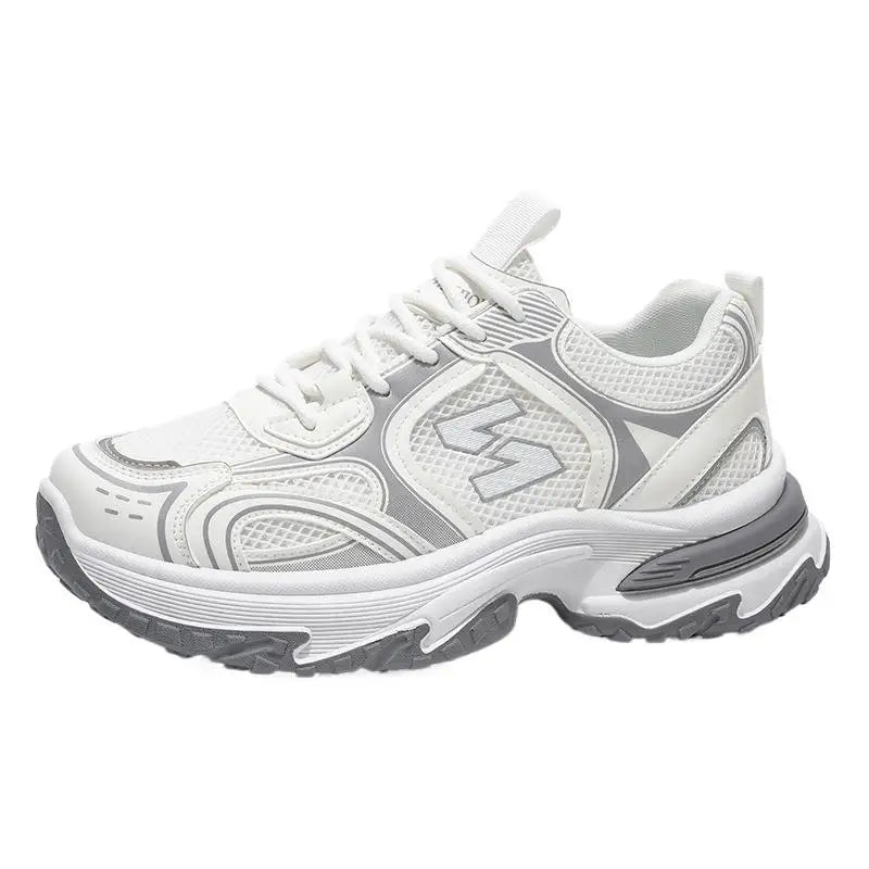 Men's Dad Shoes Breathable Mesh Upper Heightening Thick Bottom Casual Sports Shoes Summer Autumn Winter Spring Seasonal Wear