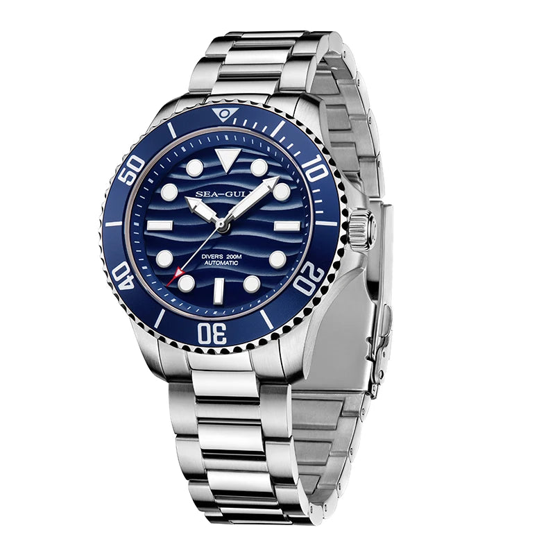 Seagull Ocean Series Men Watch Top Brand Automatic Mechanical Watch Luminous Wristwatch 200M Diving Watch relojes hombre 6203