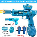 Electric Water Gun for Adult Kid Children WaterGun with LED Light Squirt Water Blaster Summer Outdoor Pool Party Boy Girl Toy
