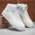 Men's High-Top Casual Versatile Basketball Sneakers White Skate Shoes Fashionable All-Match Sport Footwear