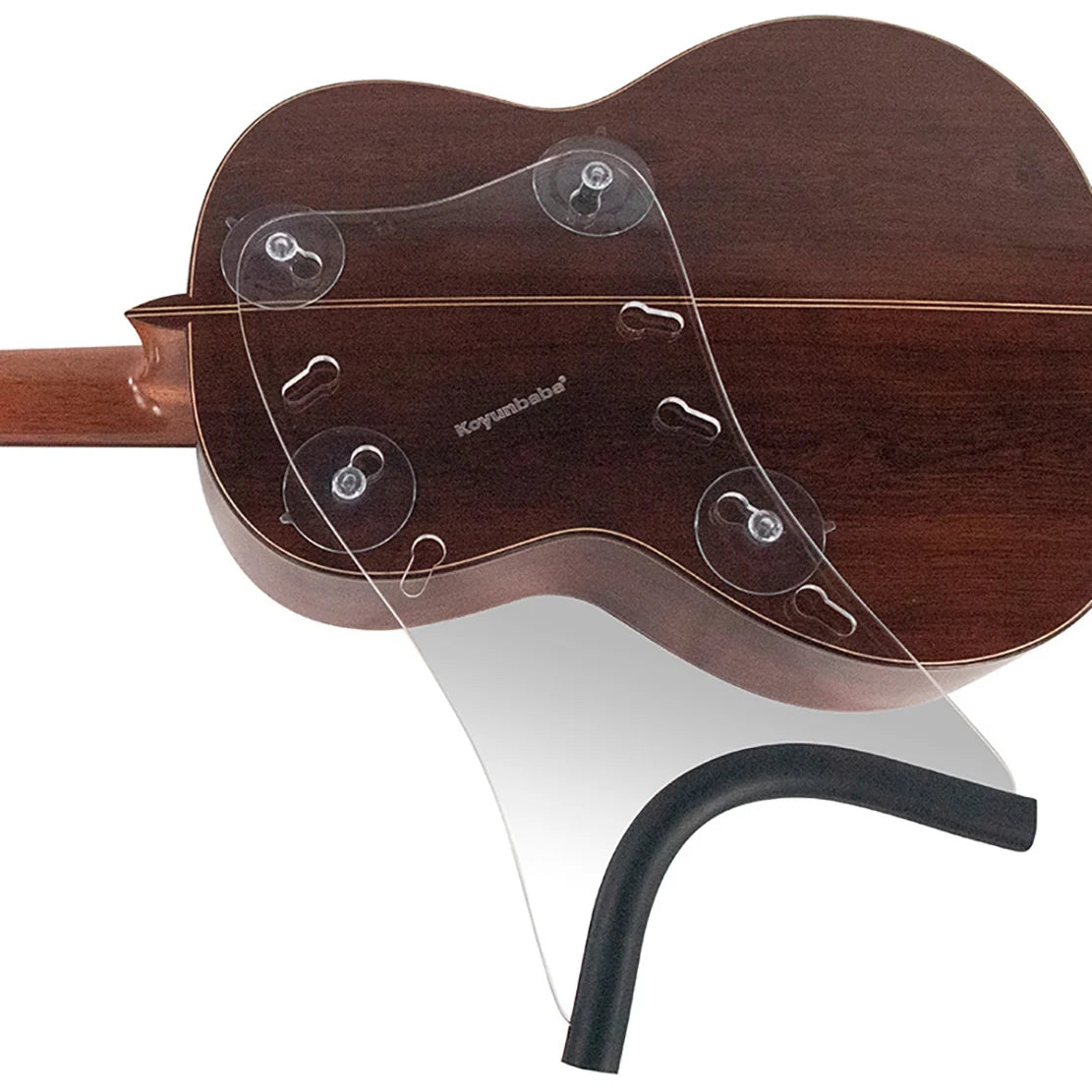 A88M Koyunbaba Guitar Support Back Suction Streamliner Stand for Ukulele/Classical Flamenco Acoustic Guitar Play Left or Right C