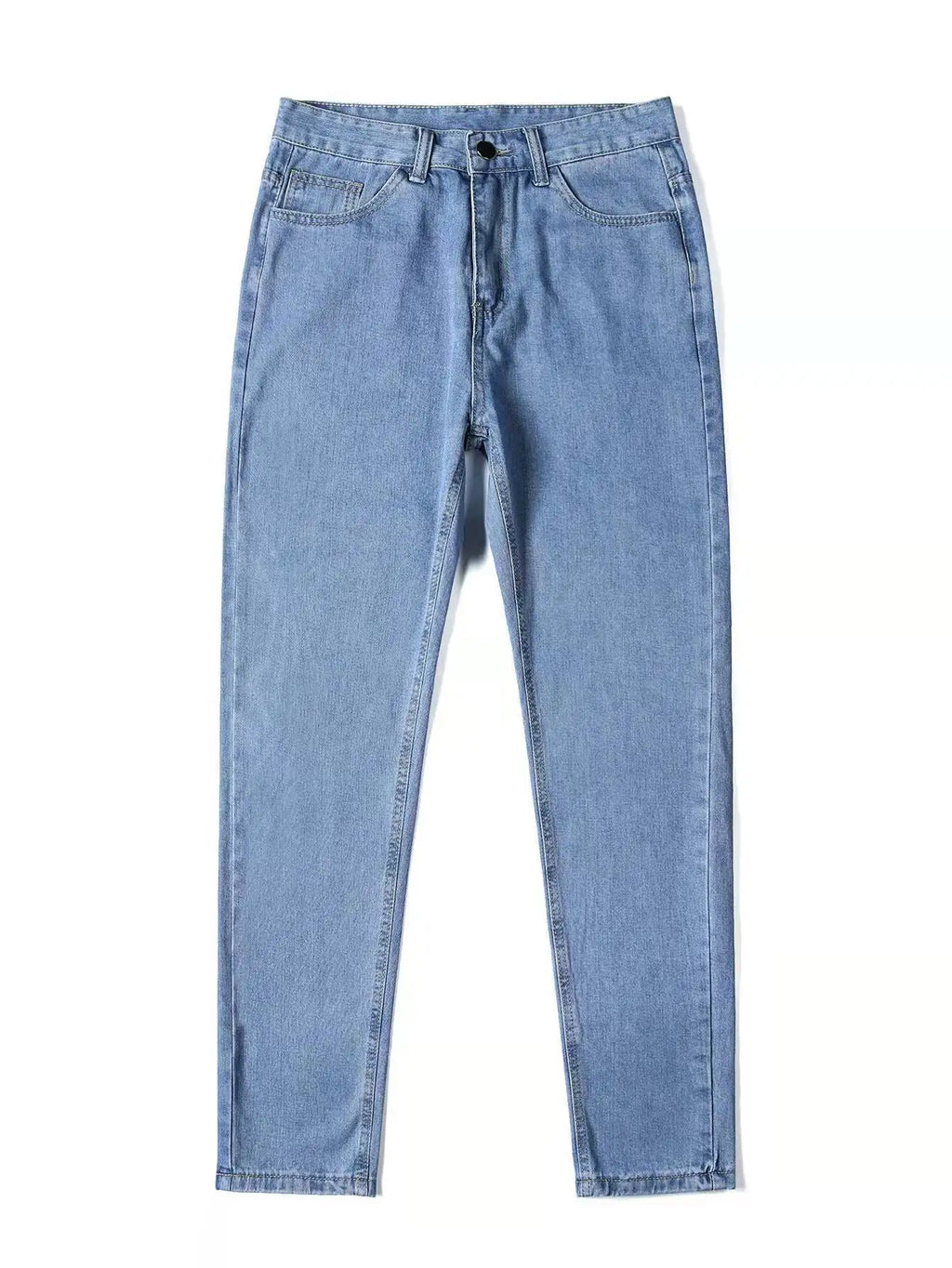 2025 New Business Men's Jeans Casual Straight Stretch Fashion Classic Blue Black Work Denim Trousers Male Brand Clothing S-3XL