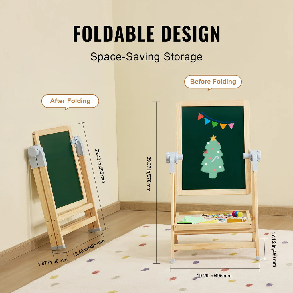 SucceBuy Standing Magnetic Drawing Board WordPad Art Easel with Painting Accessories Children Educational Toys for Kids Boy Girl