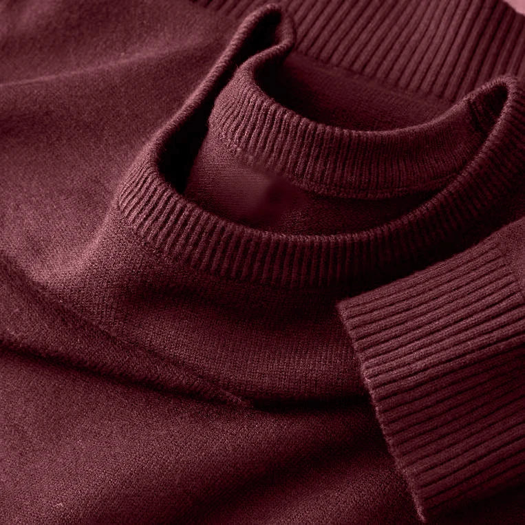Men's Long Sleeve Knit Pullover Sweater Classic Crewneck Sweater Soft Casual Sweaters Lightweight Solid Color Sweater Men