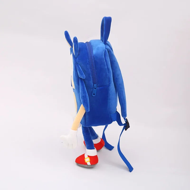 Sonic Plush Backpack Supersonic Mouse Hedgehog Sonic Kid Nak Doll Soft Stuffed Plush Children's Christmas Toys Birthday Gifts