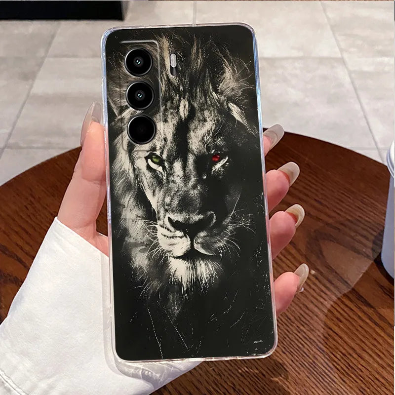 For Itel Power 70 P673L Case Clear Luxury Cute Love Rabbit Funny TPU Soft Silicone Phone Casing For Itel P70 Power70 Back Cover