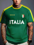 2026 Summer  new men's T-shirt 3D printed casual and fashionable polyester fiber outdoor men's wear