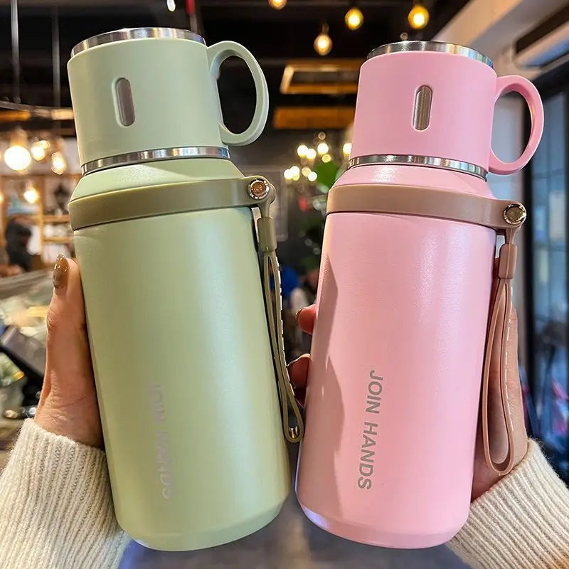 Large Capacity Stainless Steel Tumbler Mug Vacuum Flasks Insulated Coffee Cup Travel Thermos Cups Thermal Water Bottle for Tea