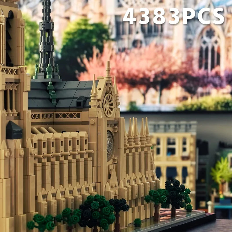 2025 New Notre Dame de Paris World Famous Architecture Model Building Block Bricks Educational Toys Gift for Adult Kids