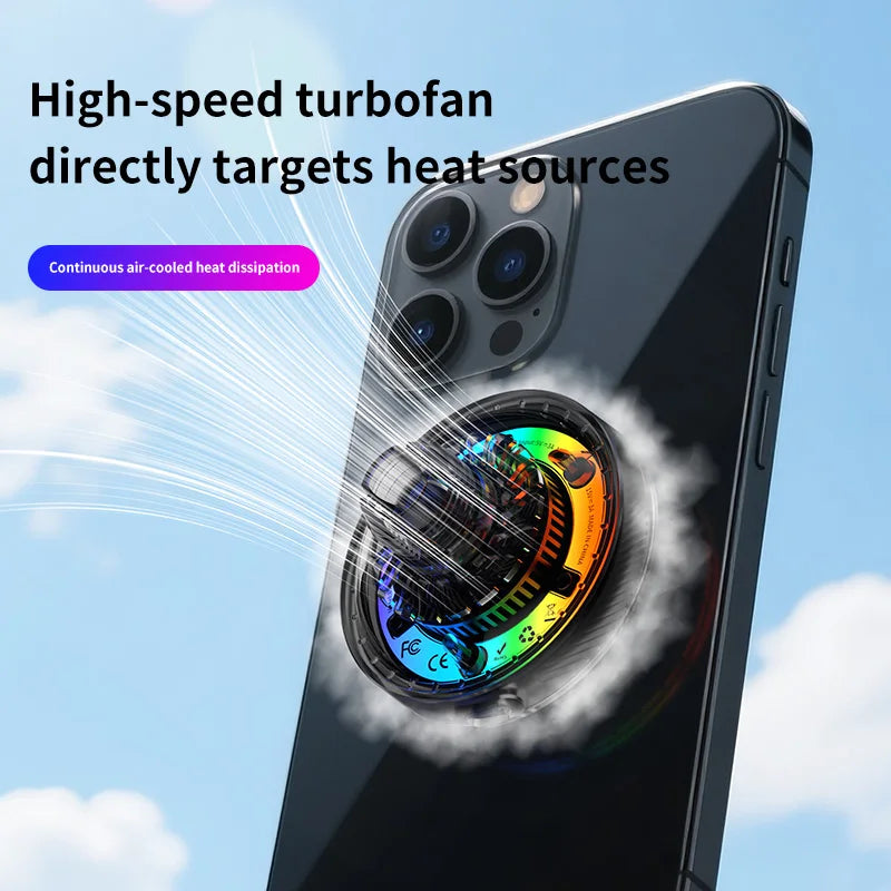 25W Air Cooling qi2.2 Car Magnetic Wireless Charger RGB Light  Phone Holder For Magsafe iPhone 17 16 15 14 13 12 Fast Charging