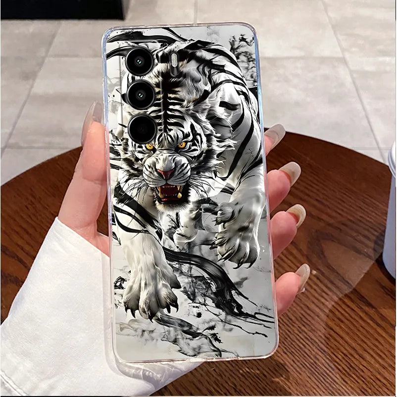 For Itel Power 70 P673L Case Clear Luxury Cute Love Rabbit Funny TPU Soft Silicone Phone Casing For Itel P70 Power70 Back Cover