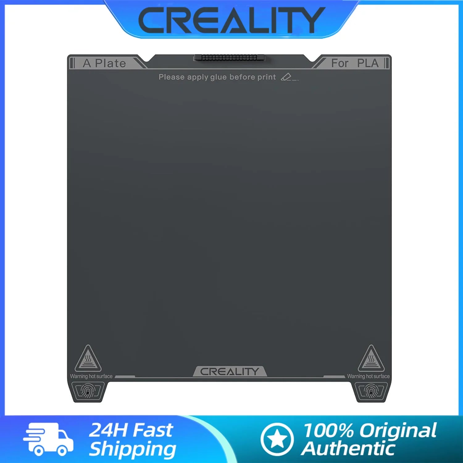 Creality K1C Smooth PEI Build Plate Kit 3D Printer Heat and Wear Resistance Spring Steel Plateform Print Bed with Wipe Nozzle
