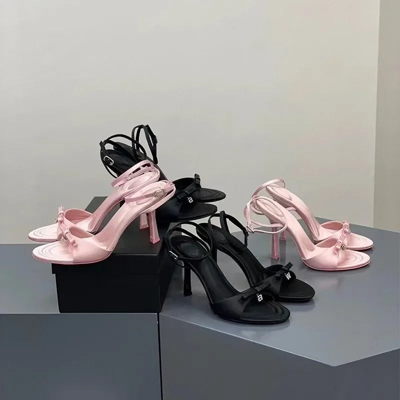 Sexy Fashion  Slingbacks Dress Party Stilettos High Heel  Shoes for Women   Summer Trend High Heels Fashion Square