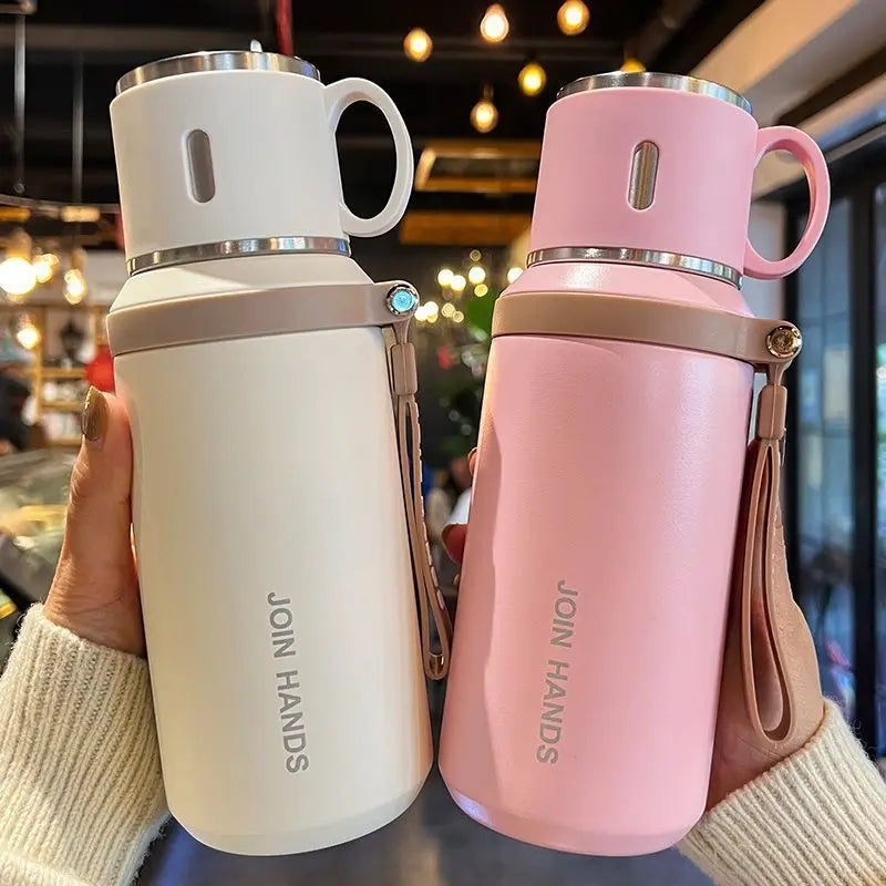 Large Capacity Stainless Steel Tumbler Mug Vacuum Flasks Insulated Coffee Cup Travel Thermos Cups Thermal Water Bottle for Tea