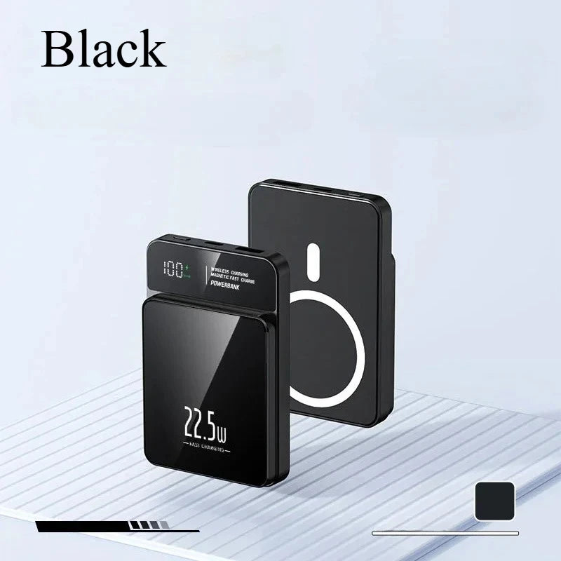 For IPhone Huawei and Xiaomi 22.5W 20000mAh Fast charging Magnetic Wireless Small Portable Power Bank Is Suitable Batterypacks