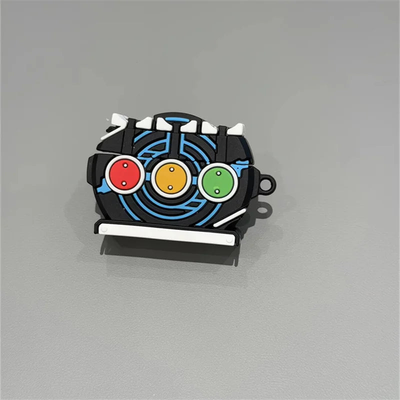 In Stock Luminous Kiva Belt Kamen Rider Earbuds Case Black Neck Strap Anime Merchandise Collection Decoration Model Toy Gifts