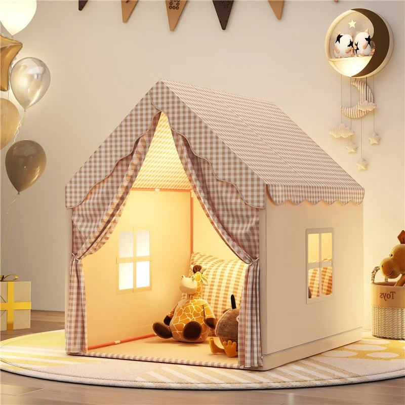 Children's Play Tent Toy Princess Castle Tent Portable Folding Playhouse Tents Christmas Birthday Gift for Girls Boys