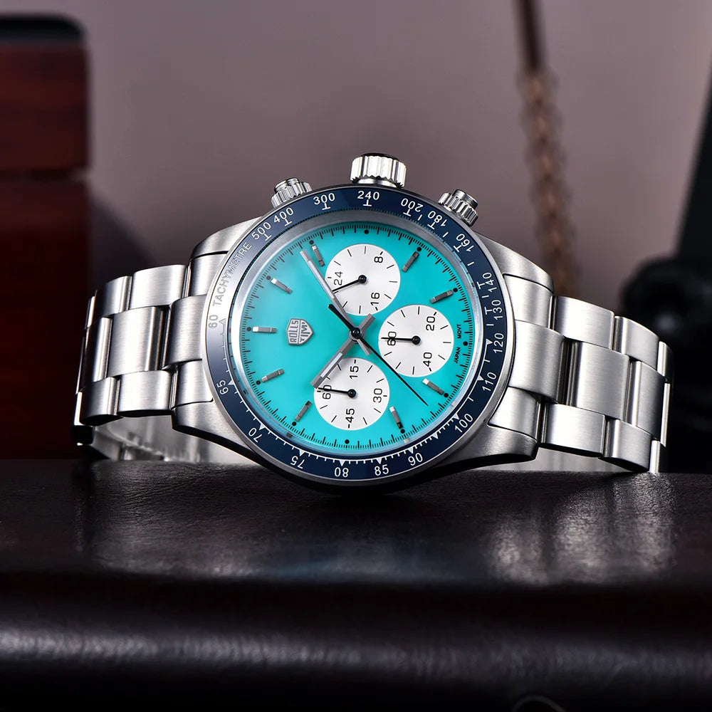 2026new men's watch RollsTimi luxury Quartz VK63 Movt Chronograph men's top AR Sapphire diving limited edition men's watch reloj