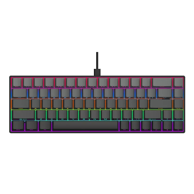 AJAZZ AK680 65% Wired Gaming Mechanical Keyboard Hot Swap Mini Keyboard Custom Keycap Gasket for Pc Laptop