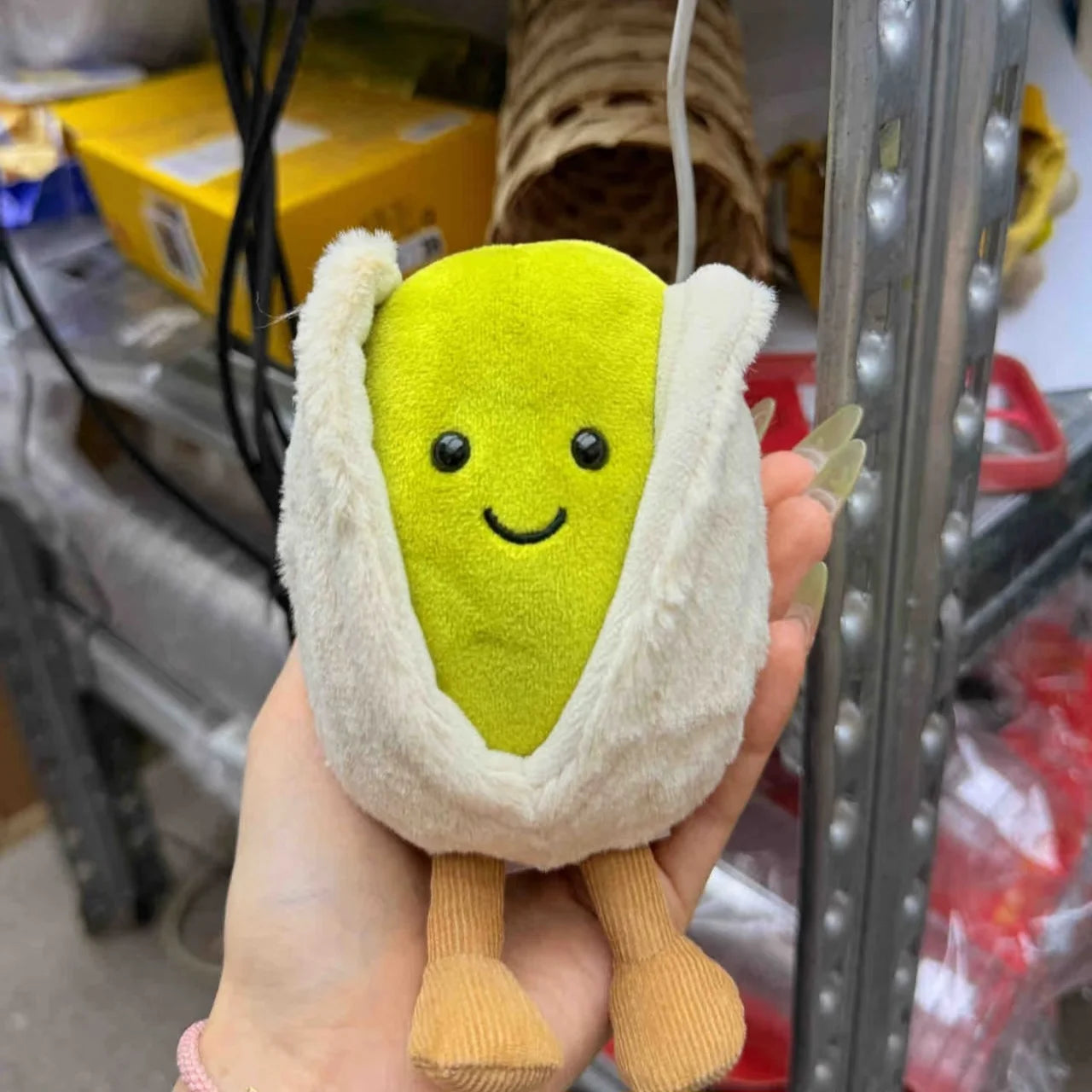 JELLYCAT 12cm Pistachio Nut Plushies Lovely Stuffed Pistachio Doll Living Room Decoration Household Cute Plush Toy Birthday Gift