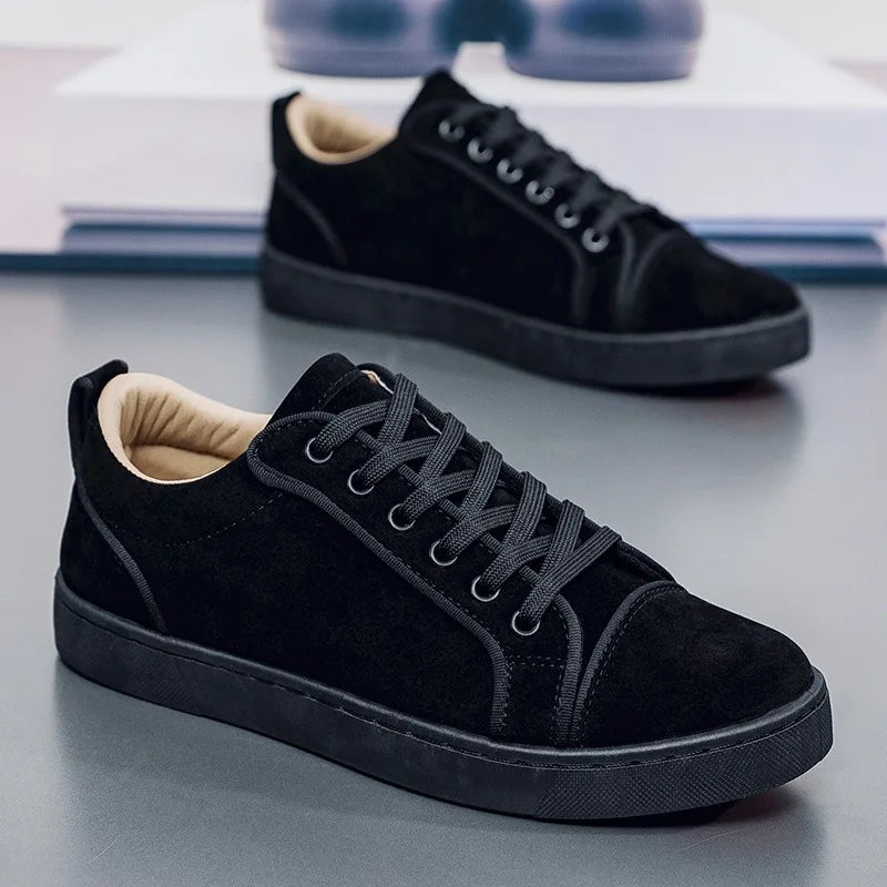 Luxury Suede Shoes Man European Station Men's Sneakers Skateboard Shoes Versatile Trendy Couple's Casual Fashion Leisure Shoes