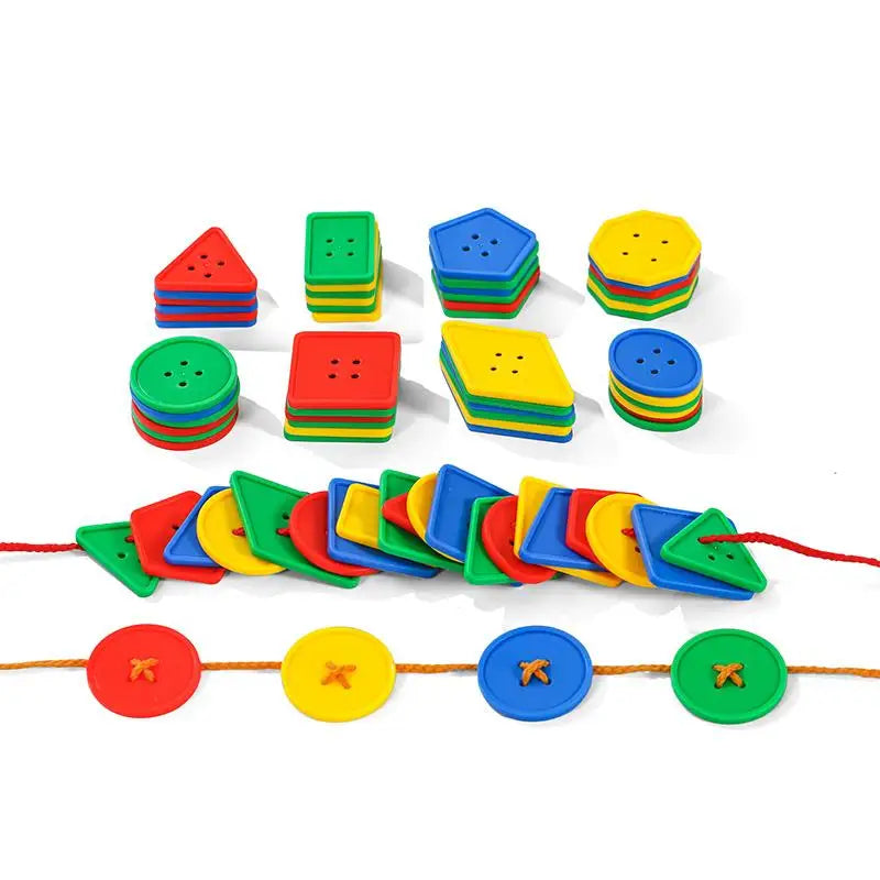 Threaded Geometry Building Blocks Toy Arithmetic Toys Educational Toy Children Threading Teaching Aids Brain-training TMZ