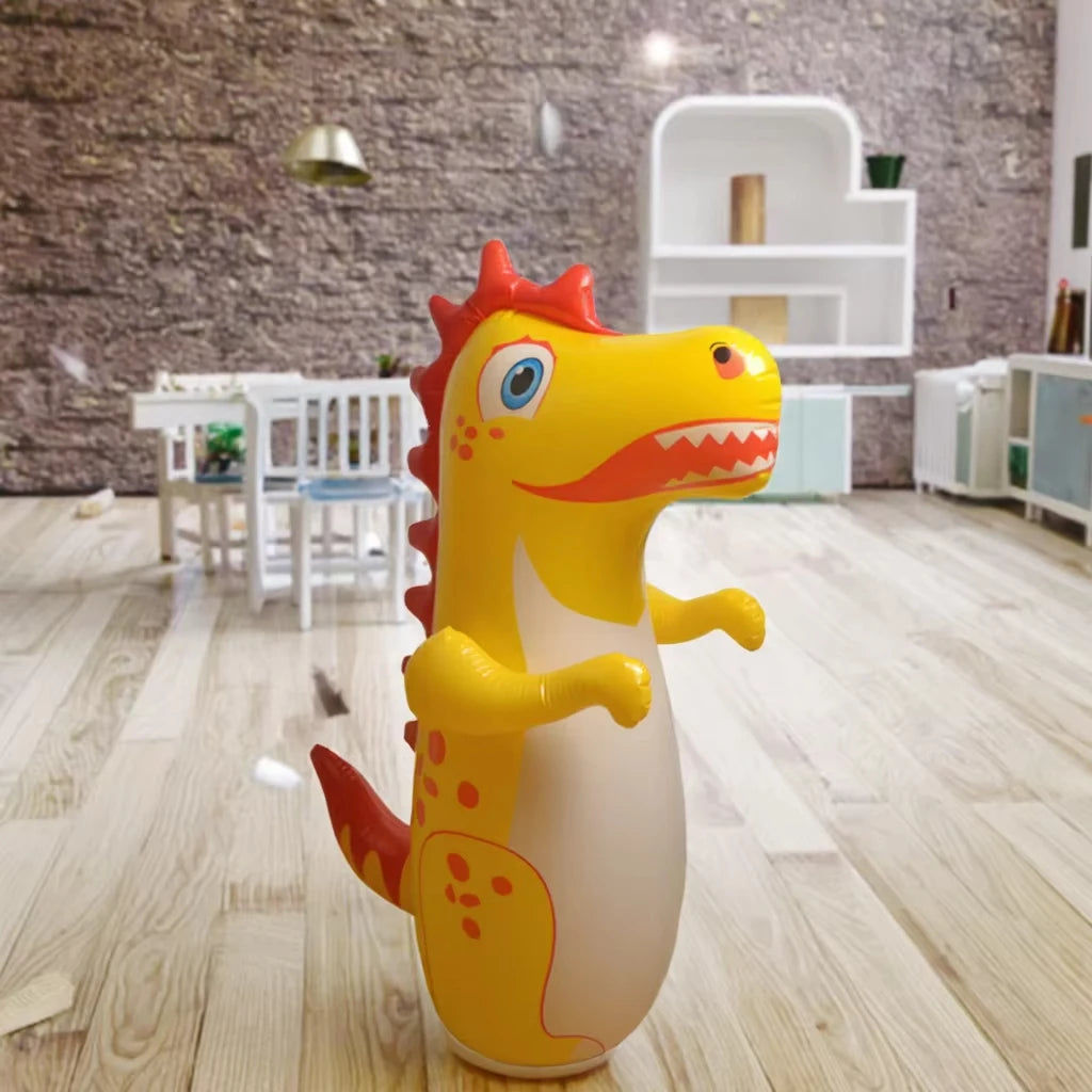 Tumbler Boxing Inflatable Standing Punching Bag Parent Child Toy for Boys Games Sport Dinosaur Model Kids Activity Outdoors Gift