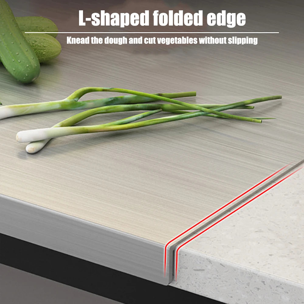 Stainless Steel Cutting Board 60*40cm Multifunctional Cut Vegetables and Meat Chopping Board Home Kitchen Rectangular Board