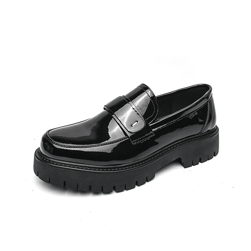 Trendy Designer Style Comfortable Shoes Luxury Brand Low Heeled White Loafers Leather Leisure Fashionable Nightclub Music Shoes
