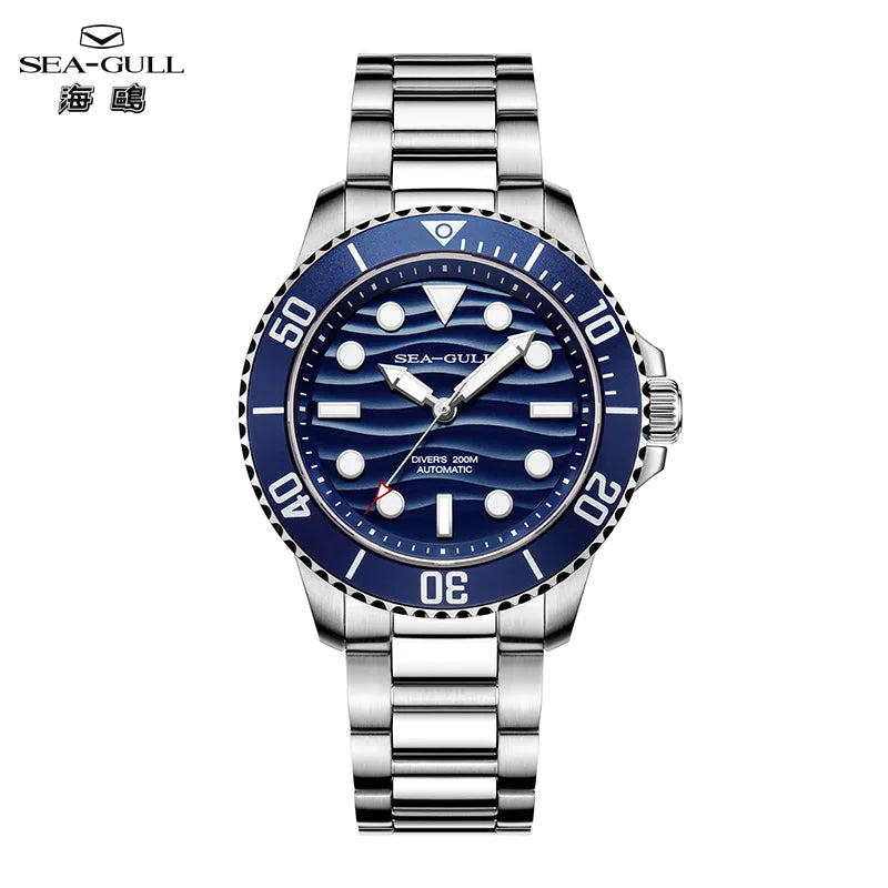 Seagull Ocean Series Men Watch Top Brand Automatic Mechanical Watch Luminous Wristwatch 200M Diving Watch relojes hombre 6203