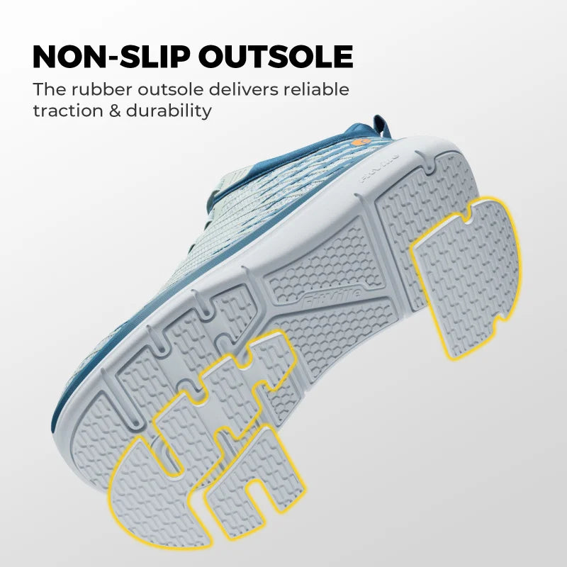 FitVille Wide Fit Men'S Walking Shoes Breathable Lightweight Shock Absorption Sneakers With Arch Support For Flat Feet