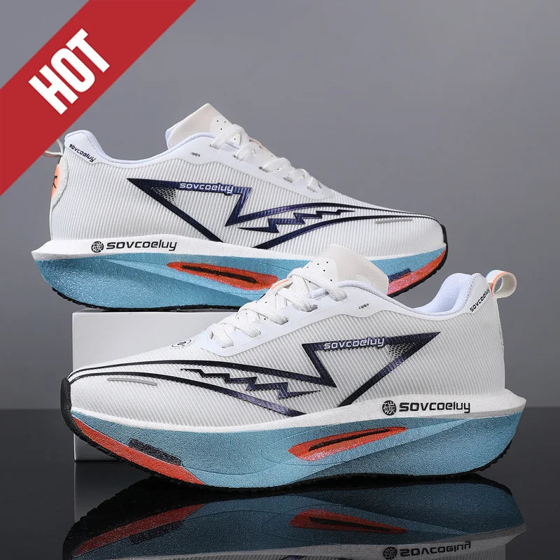 Running Shoes Carbon Board Speciality Marathon Men Sports Breathable Lightweight Women's Comfortable Athletic Nonskid Sneakers