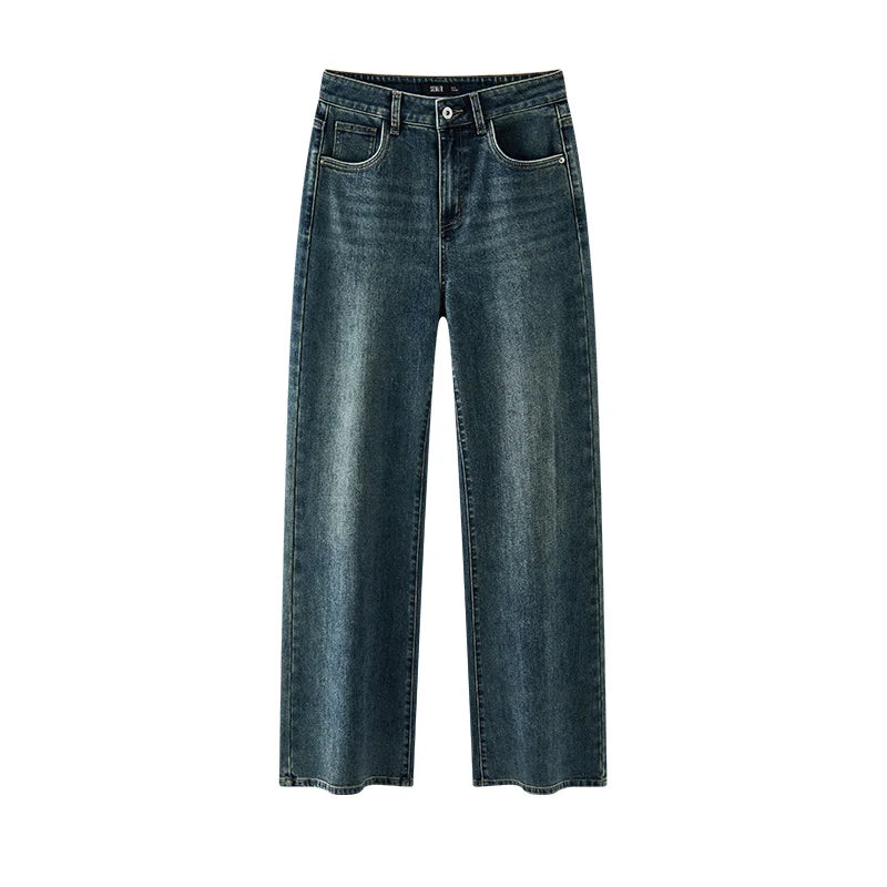 Semir Jeans Women Wide Leg Flared Pants 2025 New Summer Loose Fit Casual Long Denim