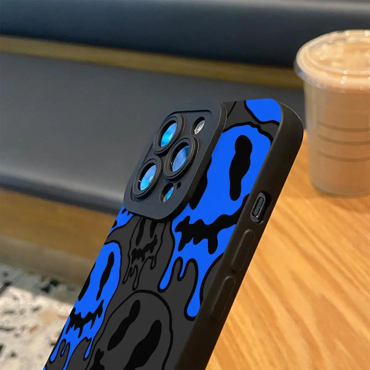 For IPhone 16 Pro Max 15 Pro 14Plus 13 12 11 Fashion Smile Face Pattern Phone Case, Phone Accessories Compatible with