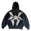 Trendy Y2K Minimalist Hoodie Oversized Unisex Streetwear Pullover with Unique Retro Graphic Design Soft Cotton Blend Couples