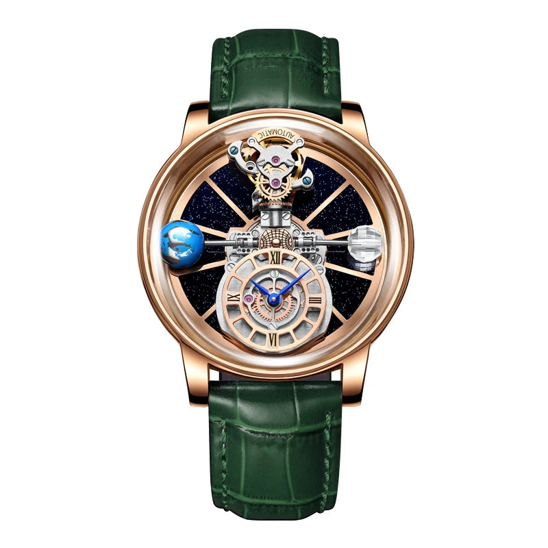 HAEMMER 2025 new top brand luxury fashion casual business quartz watch astronomy waterproof watch Relogio Masculino+Box