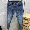 High Quality Spring and Autumn Designer Clothes Streetwear Denim Jeans Pants Men's Luxury Casual Slim Fit Stretch Punk Pants