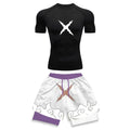 2025 Trendy Printed Compression Sports Suit Clothes Summer Men's Athletic Suit - Stylish Fitness Running Casual Two-Piece Set