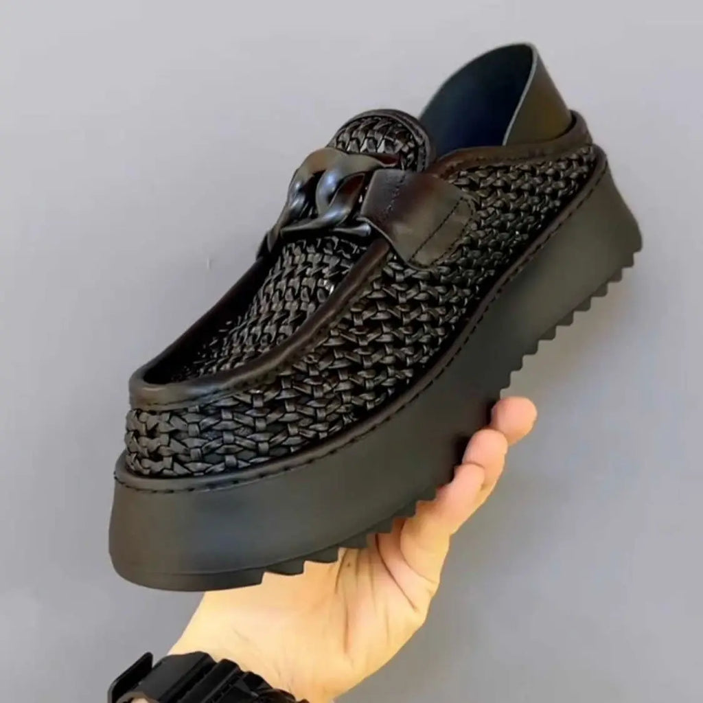 Men Summer Luxury Business Oxford Loafers Leather Soft Man Casual Slip-on Cutout Footwear Tenis Masculino Shoes for Men Zapatos