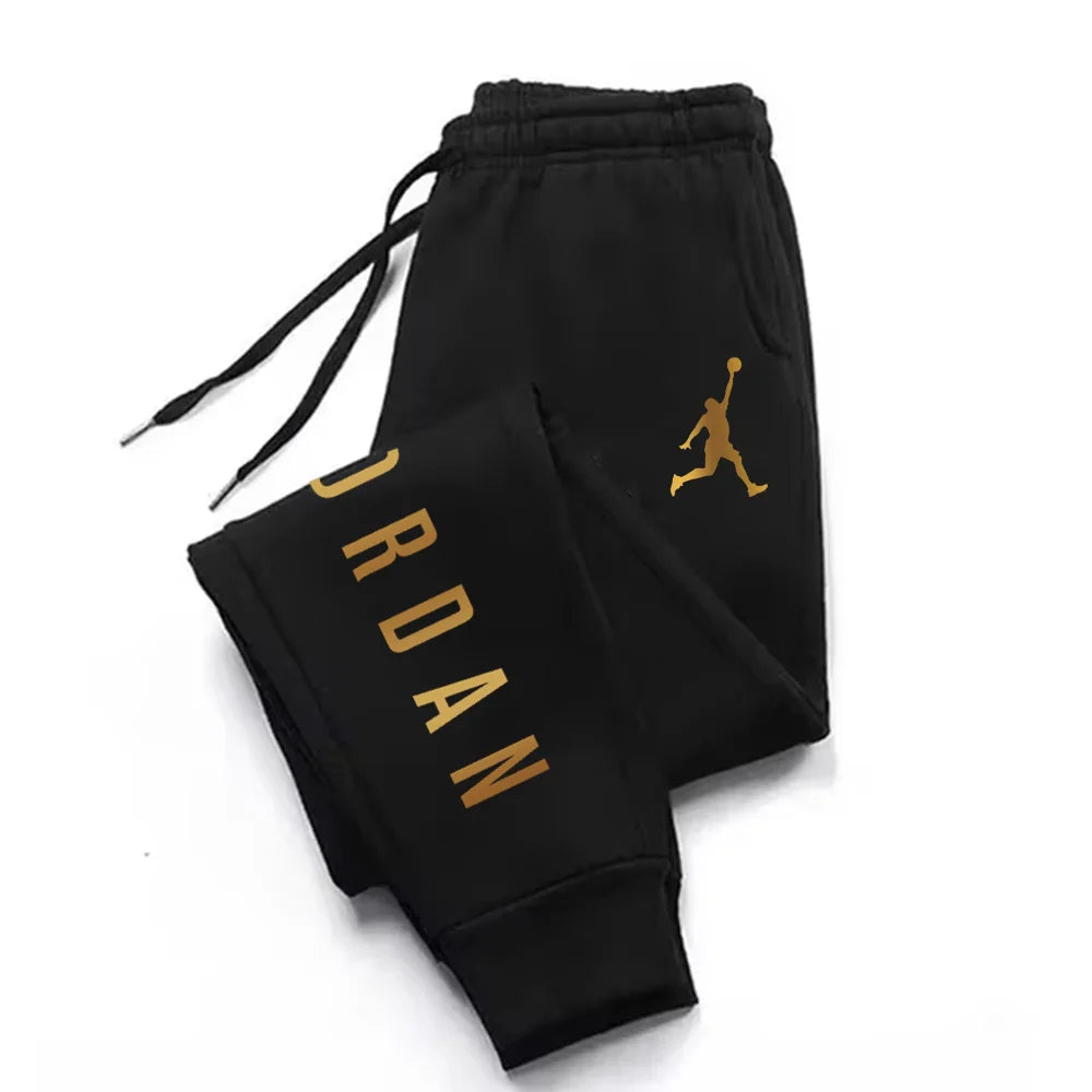25 Autumn/Winter Trendy Letter Print Harajuku Versatile Daily Outdoor Running Fitness Casual Loose Comfortable Men Sports Pants