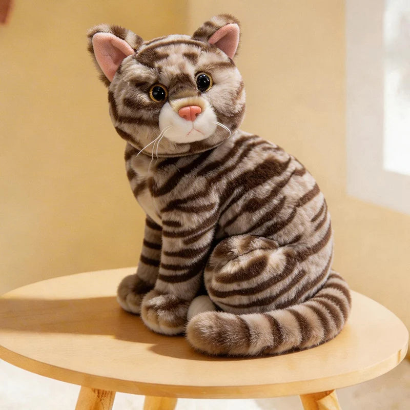26cm Cartoon Cat Plush Doll Colorful Gray Orange Cow Cat Siamese Cat Tabby Cat Animal Stuffed Toy Home Decor Gift For Children