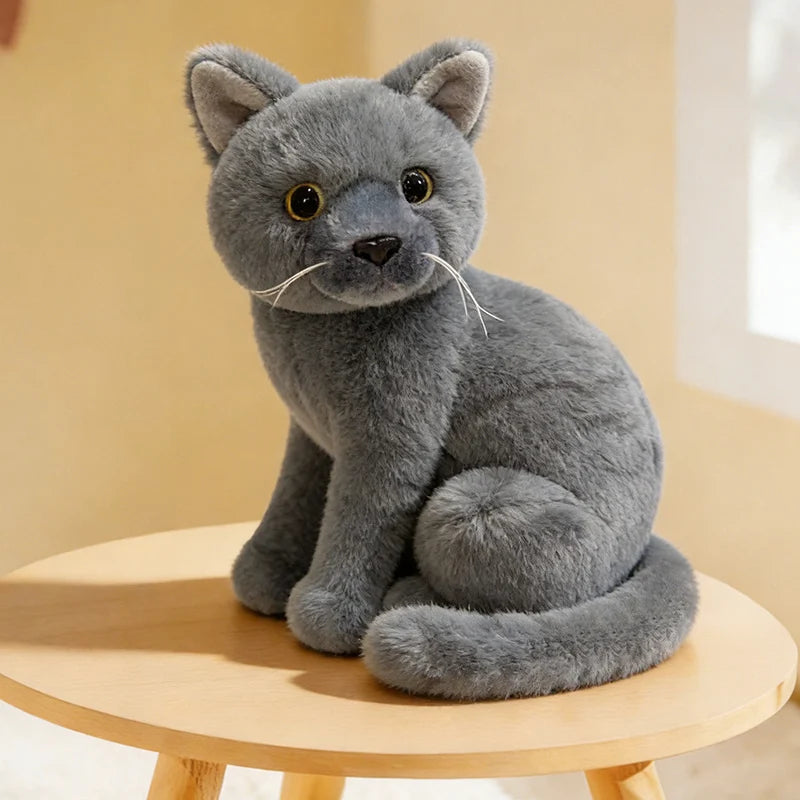 26cm Cartoon Cat Plush Doll Colorful Gray Orange Cow Cat Siamese Cat Tabby Cat Animal Stuffed Toy Home Decor Gift For Children